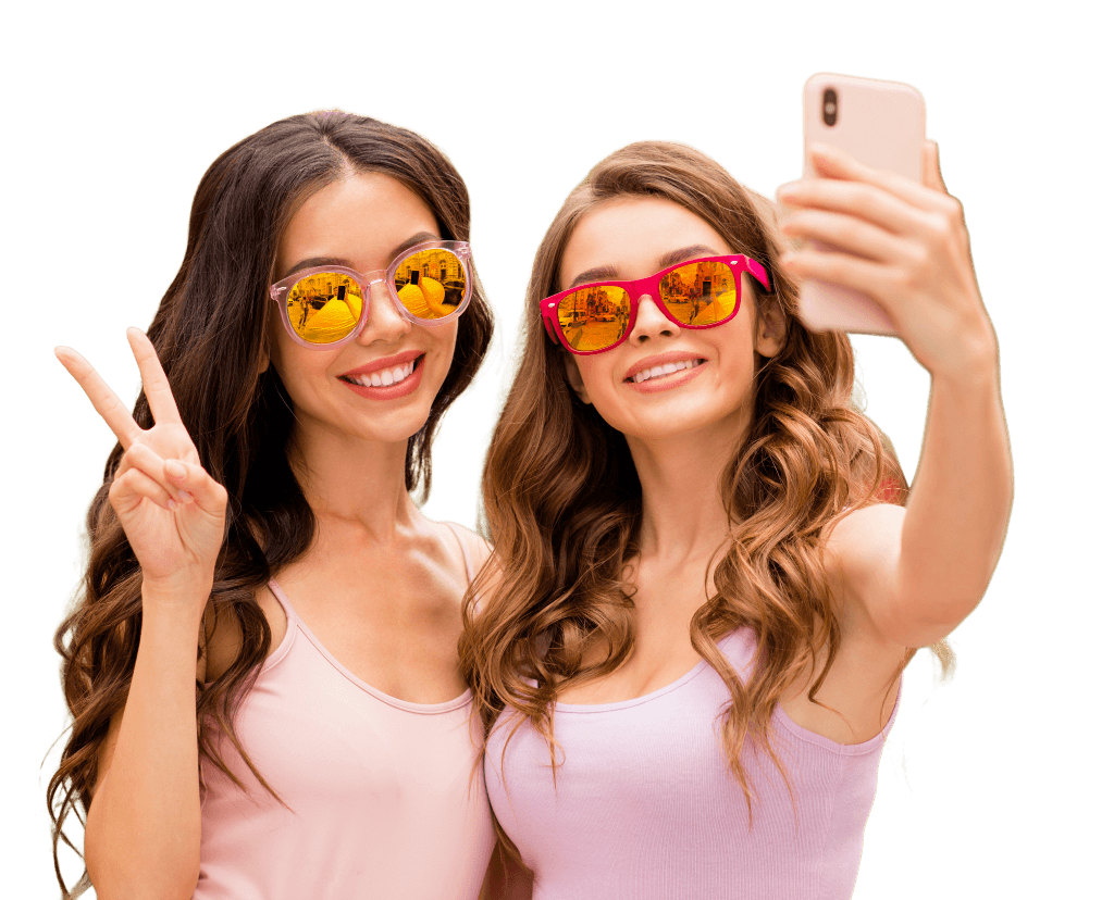 People meeting online